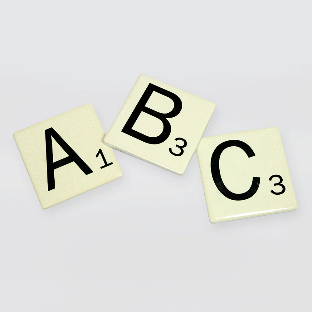 Magnetic Alphabet Scrabble Letters