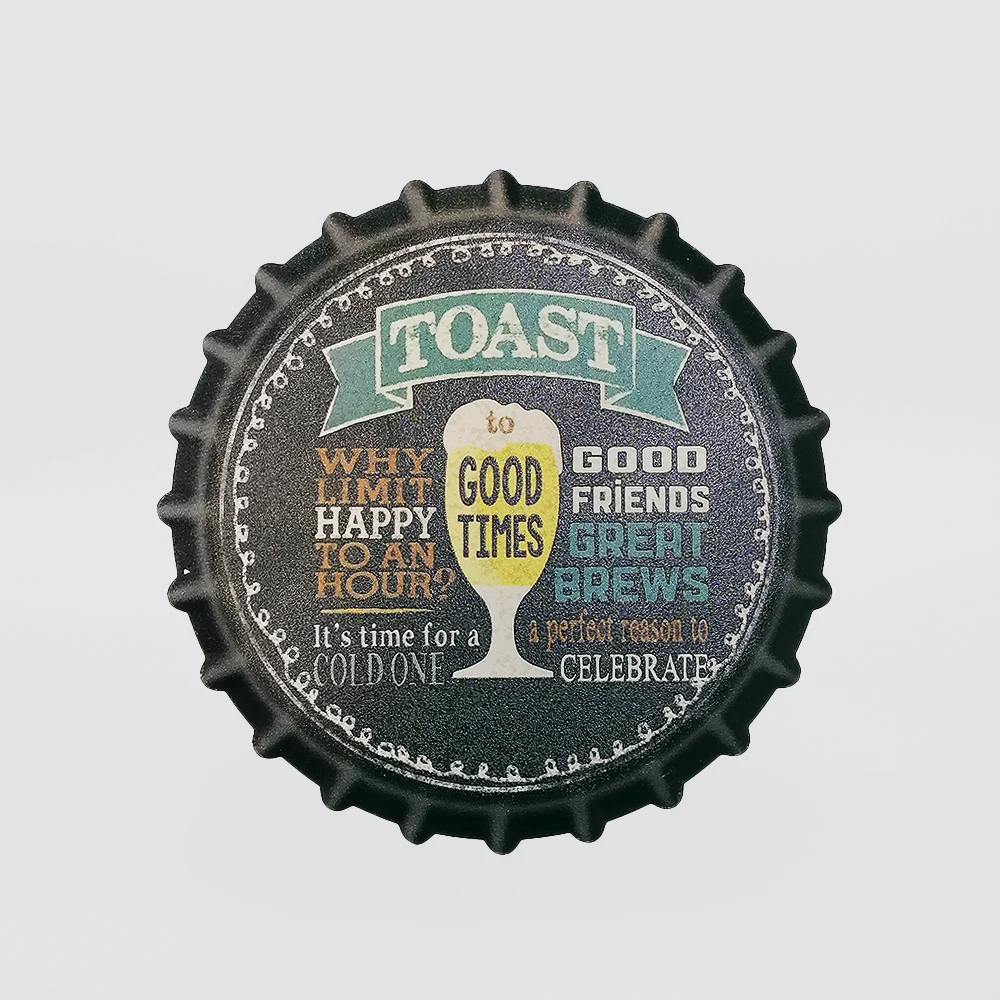 Mancave Coaster - 'Toast To Good Friends'
