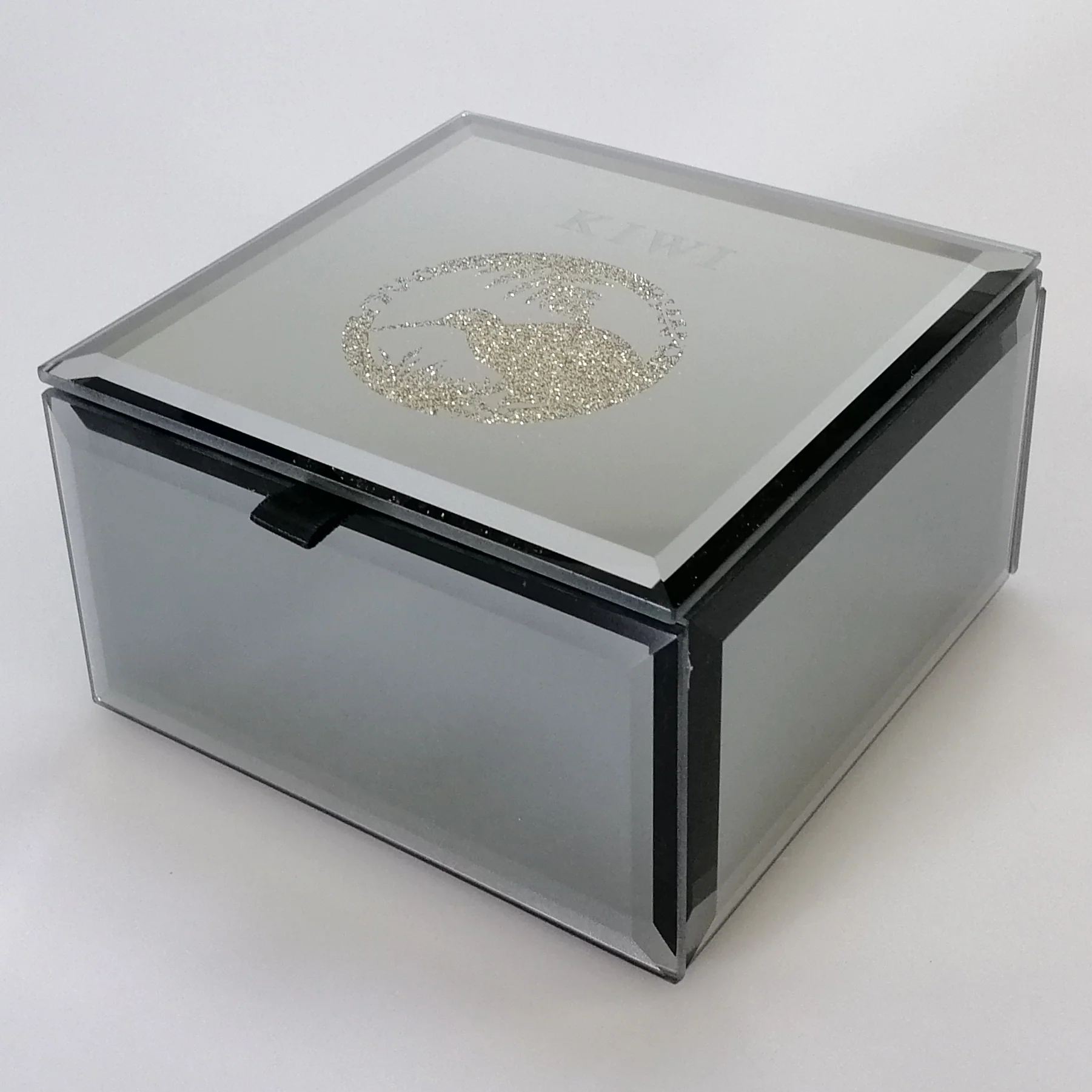 Mirror Multi-Crystal Kiwi Medium Trinket Box - Image 2