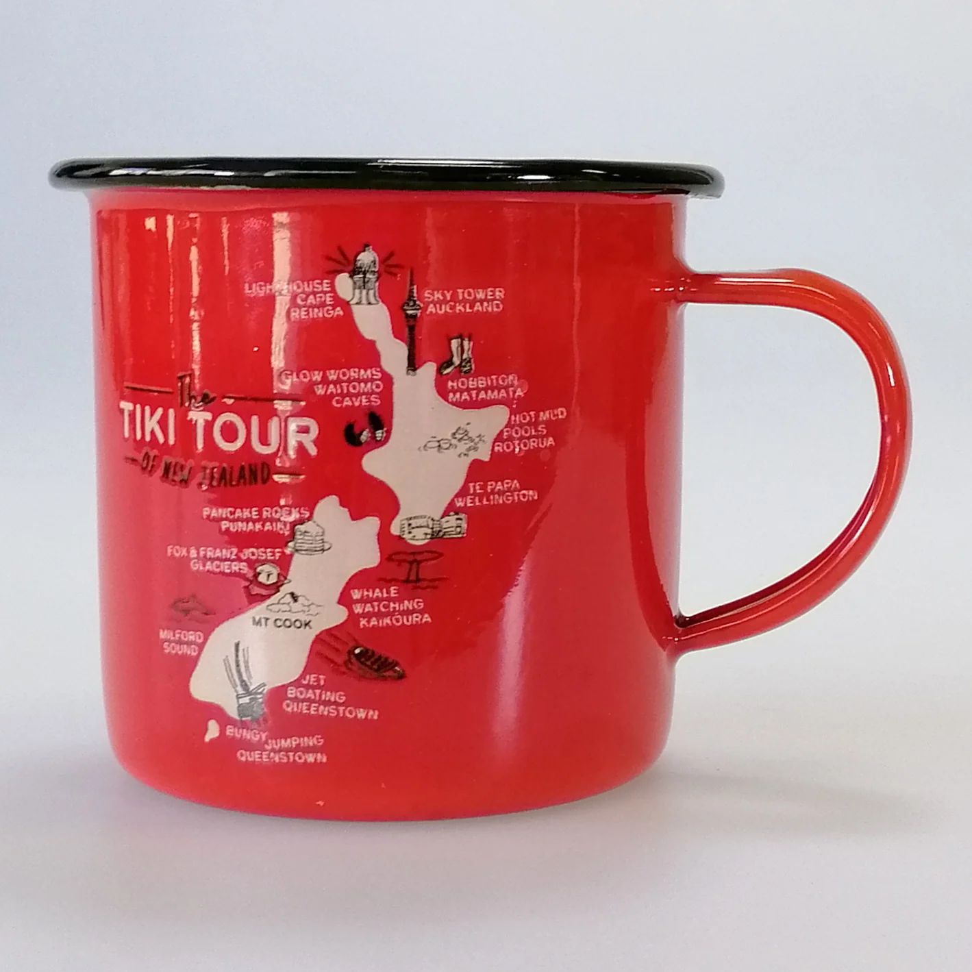 Moana Rd. Small Enamel Mug - Tiki Tour - Image 3