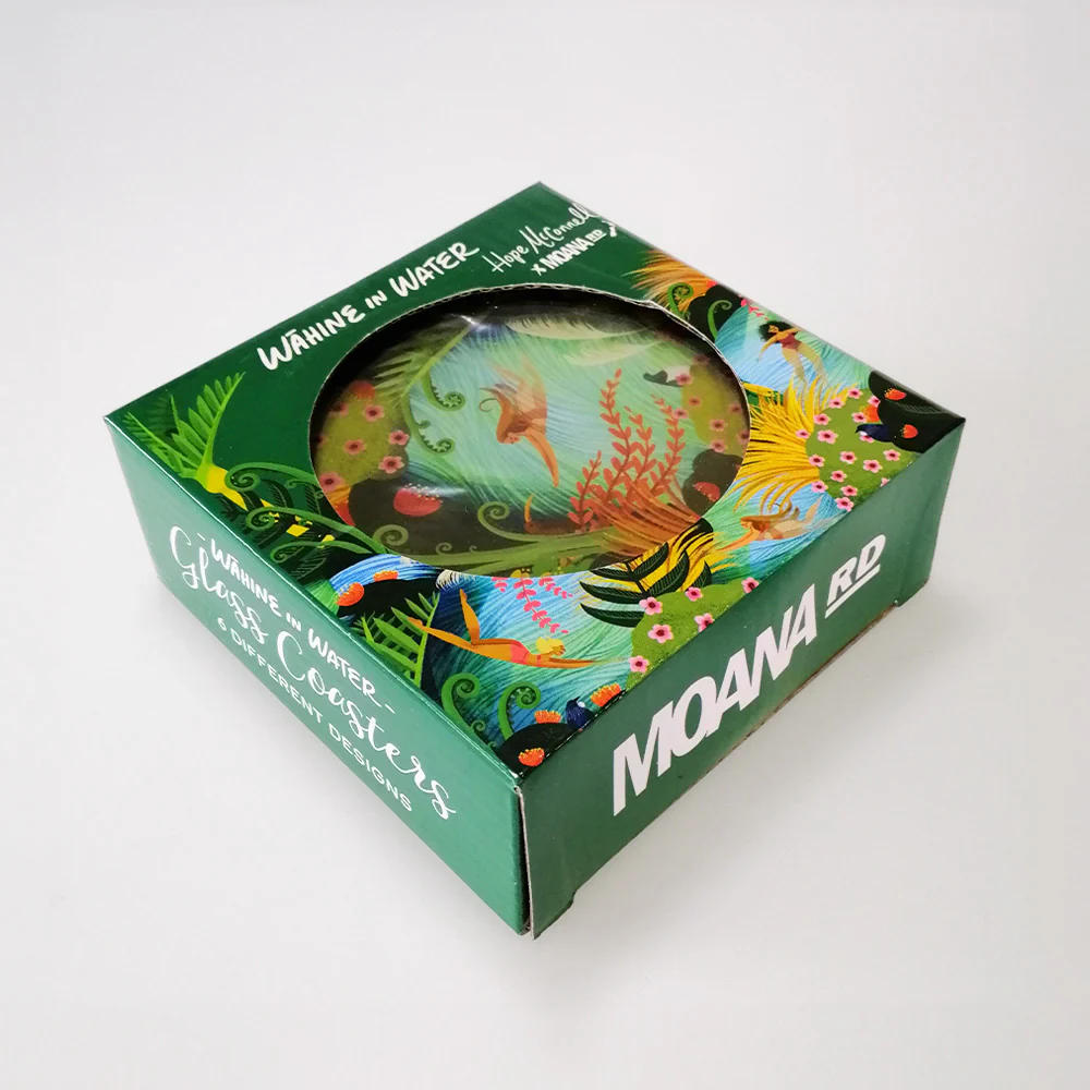 Moana RD - 'Wahine' Glass Coasters - Image 2