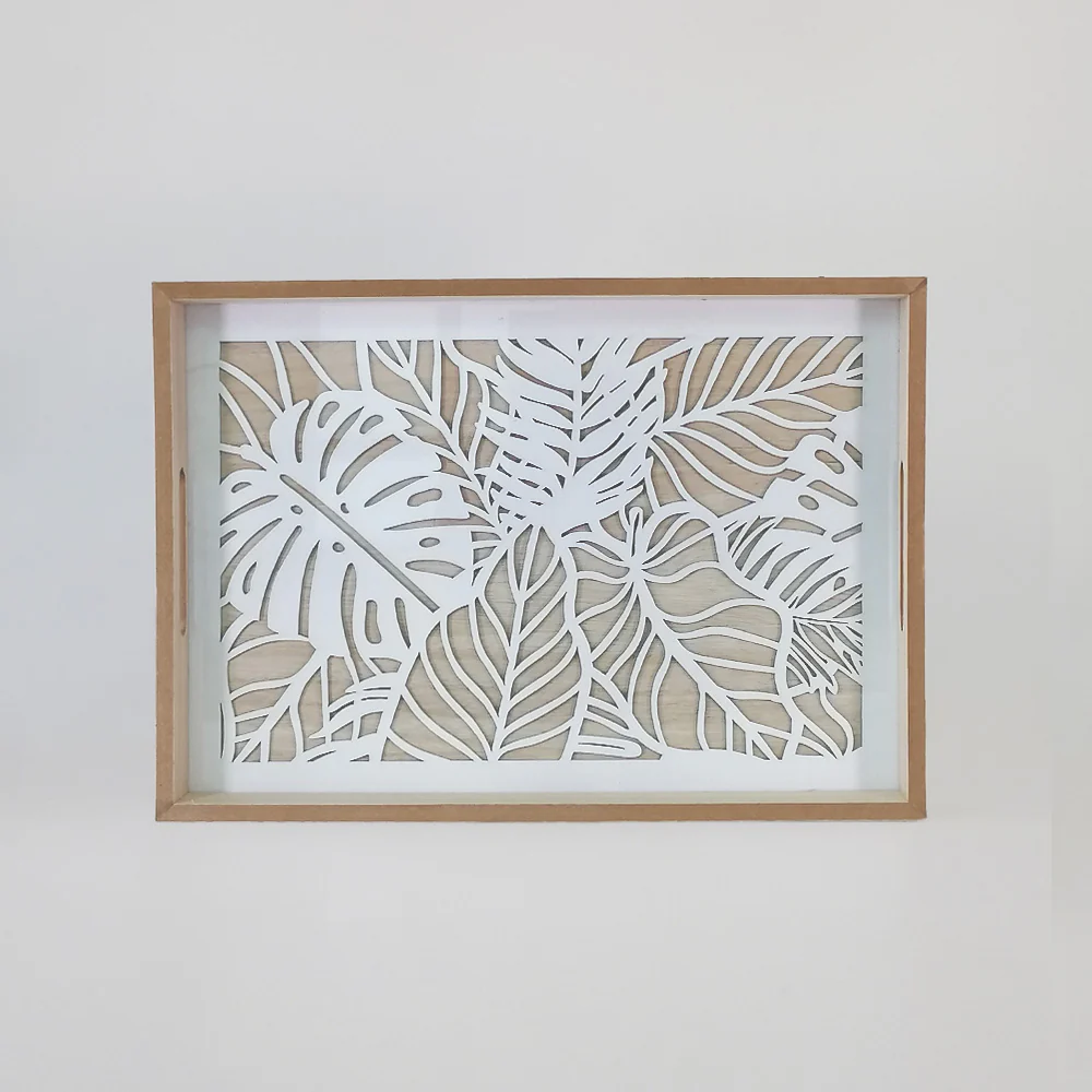 Mosaic Look Wooden Tray - Small - Image 3