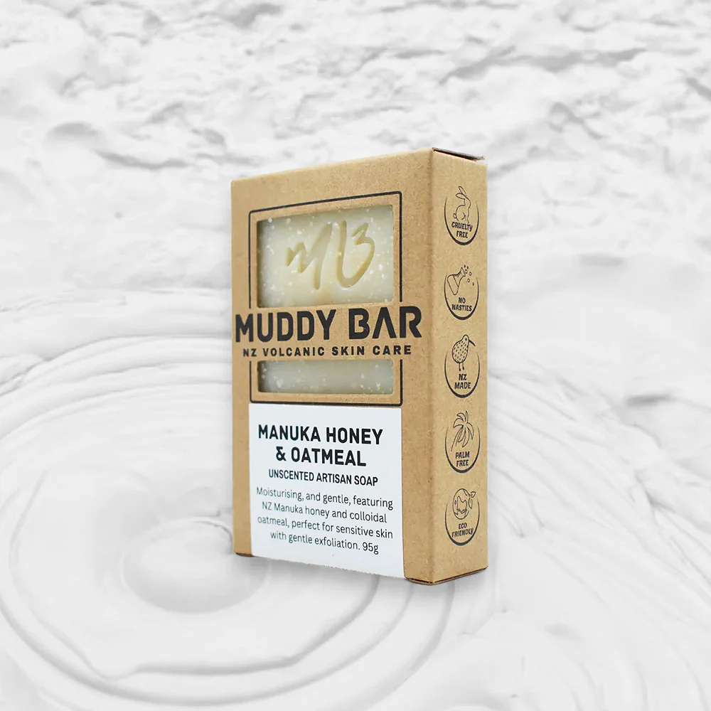 Muddy Bar - 'Manuka Honey & Oatmeal' Soap - Image 2