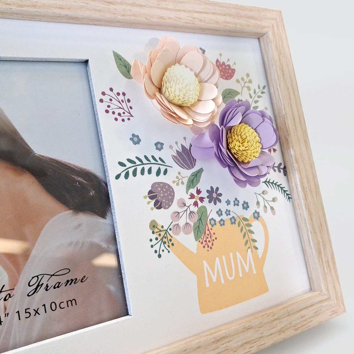 Mothers Day Frame W/Paper Flowers - Image 2