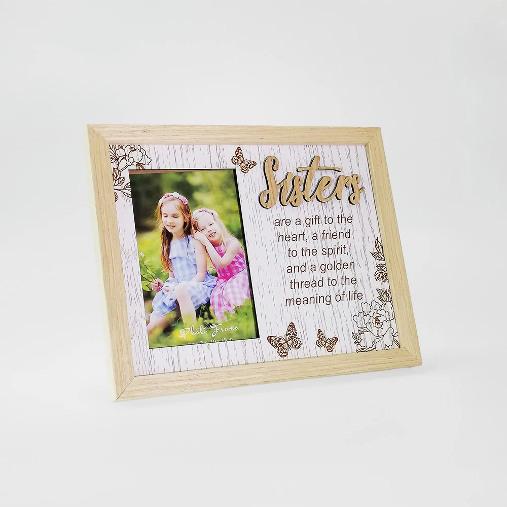 Natural 4x6 'Sisters' Frame - Image 2