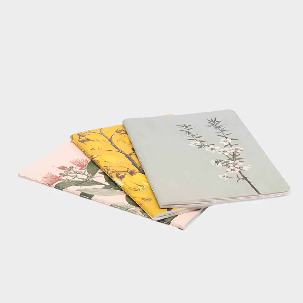 Notebooks 'Vintage Botanical' - 3pk