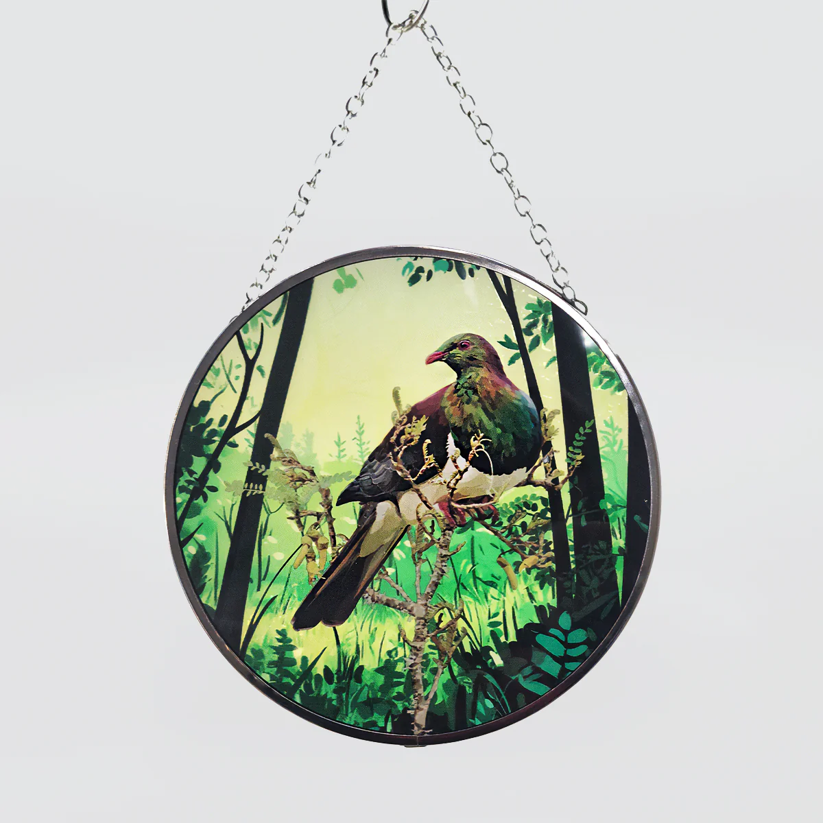 NZ Bird Glass Hanging Discs - Image 4
