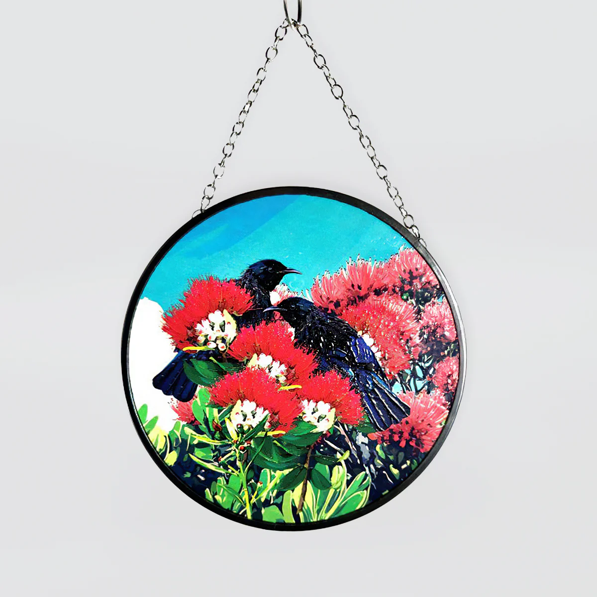 NZ Bird Glass Hanging Discs - Image 5