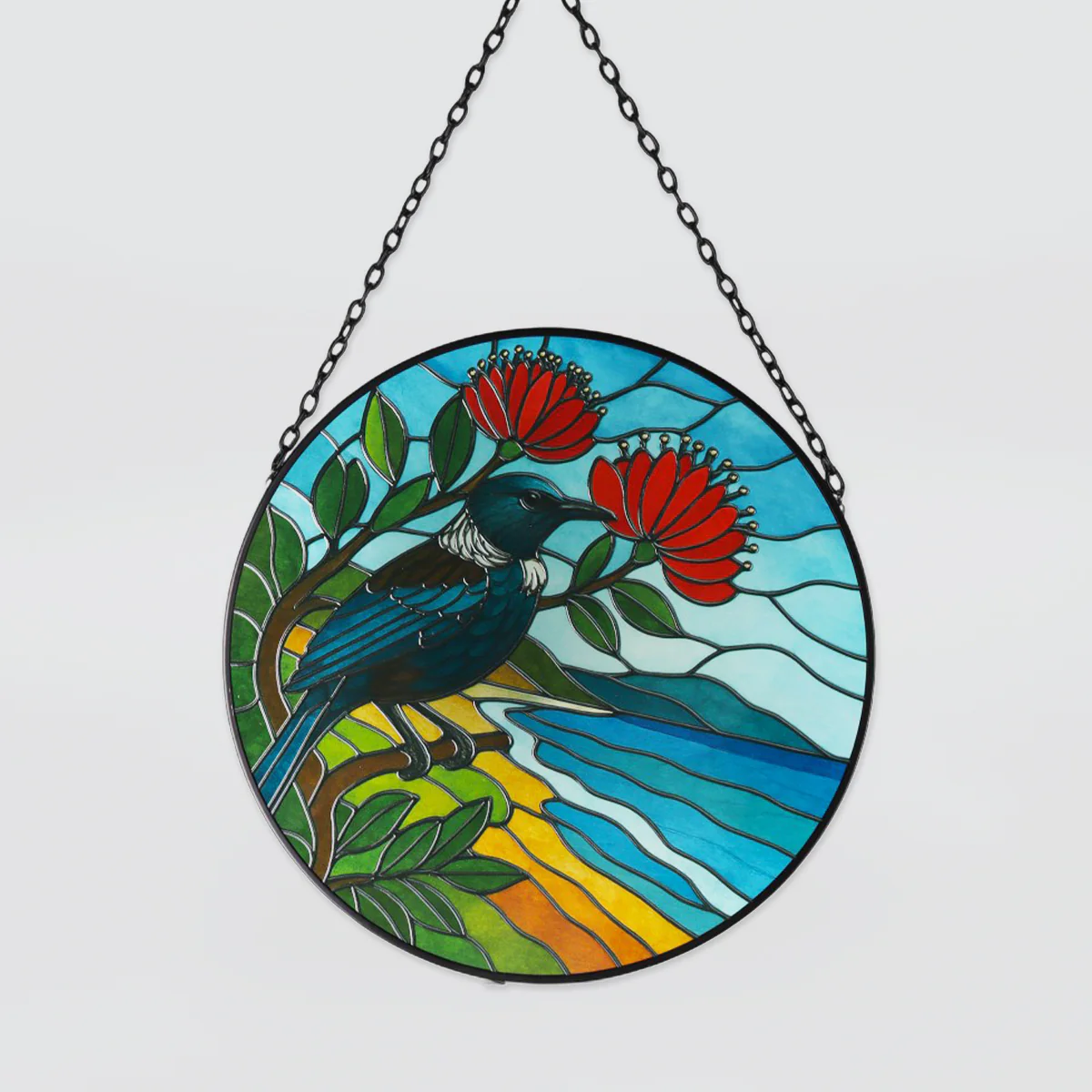 NZ Bird Glass Hanging Discs - Image 6