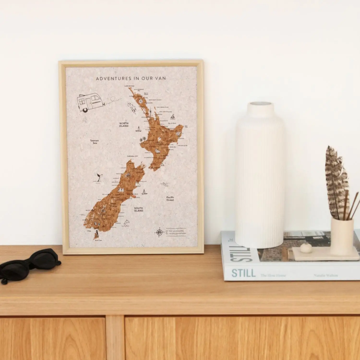 Cork Pin NZ Travel Map - Image 2