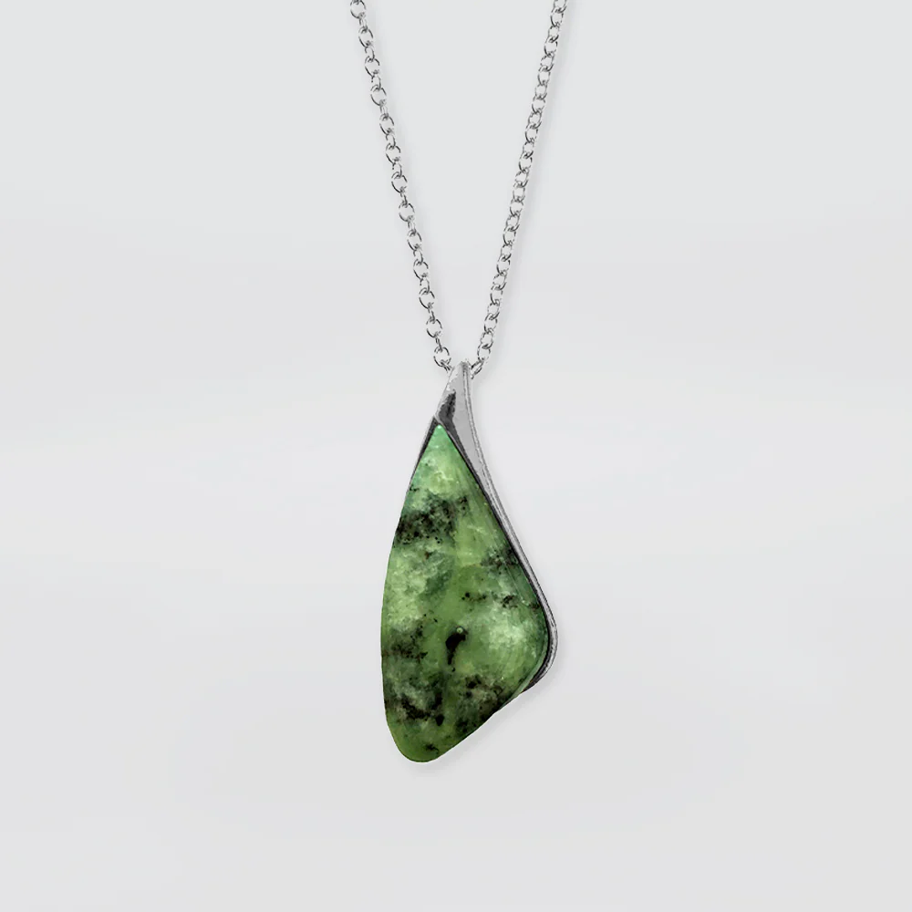 NZ Pounamu Pendant - 'Carved'