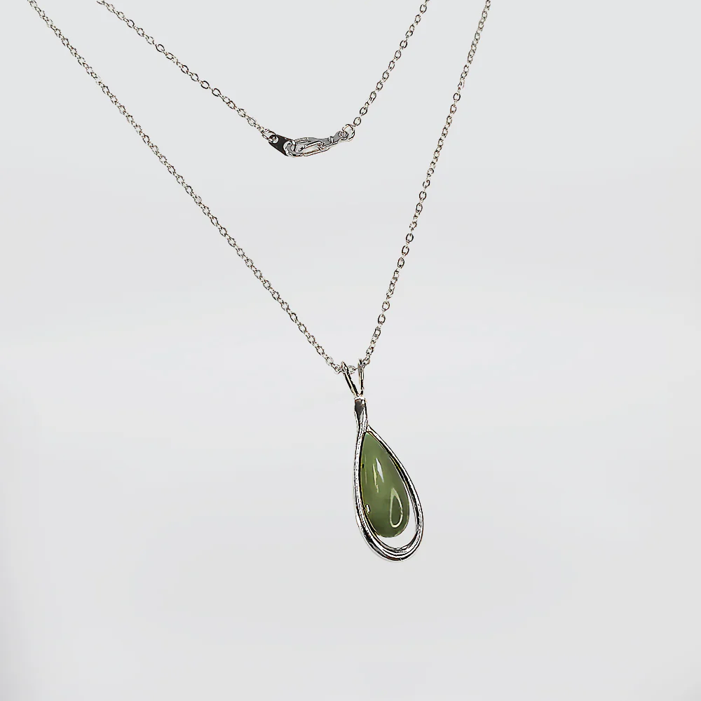 NZ Pounamu Pendant - 'Rounded' - Image 3