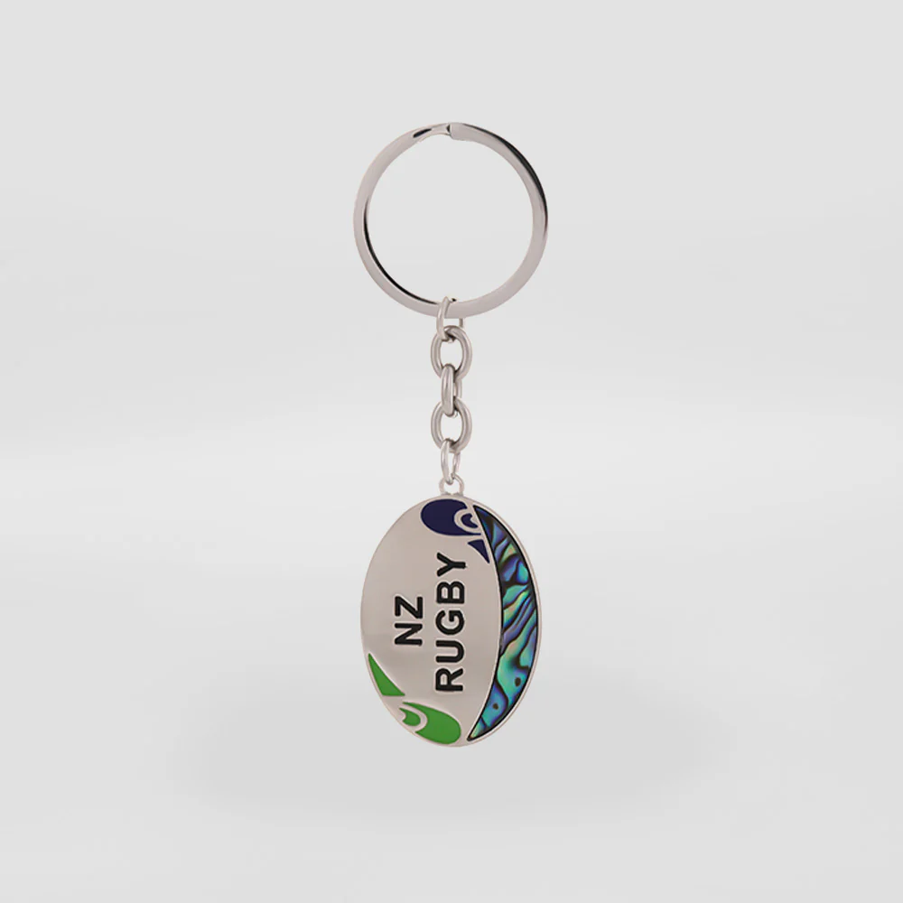 NZ Rugby Paua S/Steel Keyring