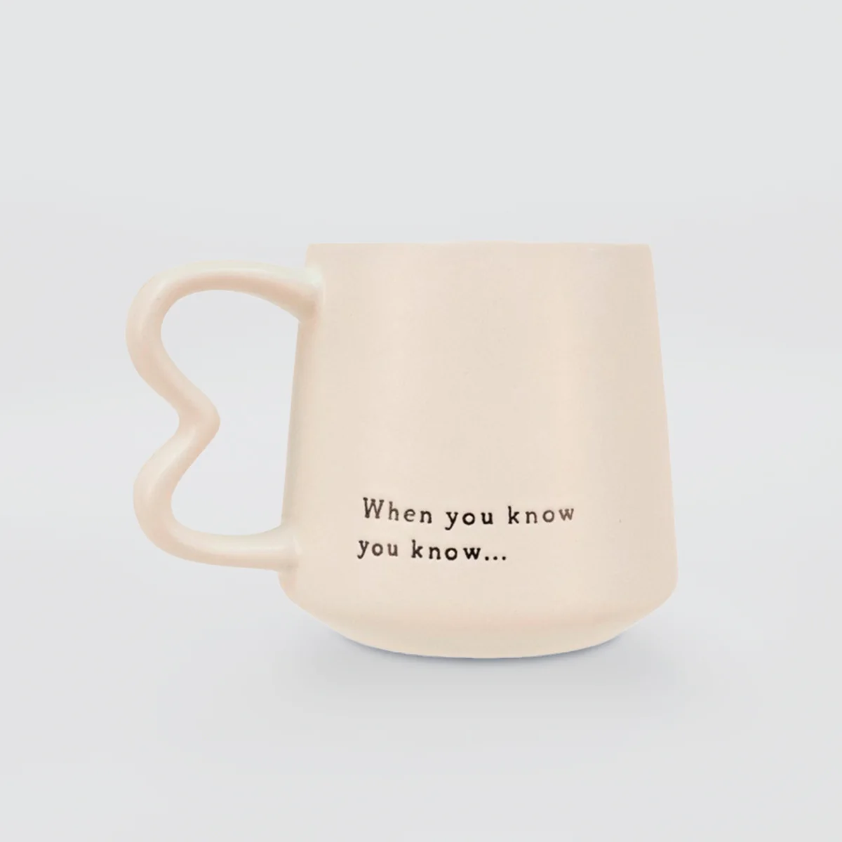 Oh Clay! - 'When You Know, You Know' Mug