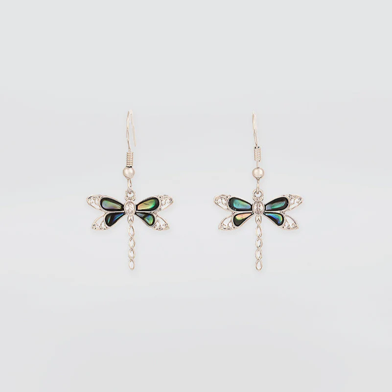 Paua Dragonfly Earrings