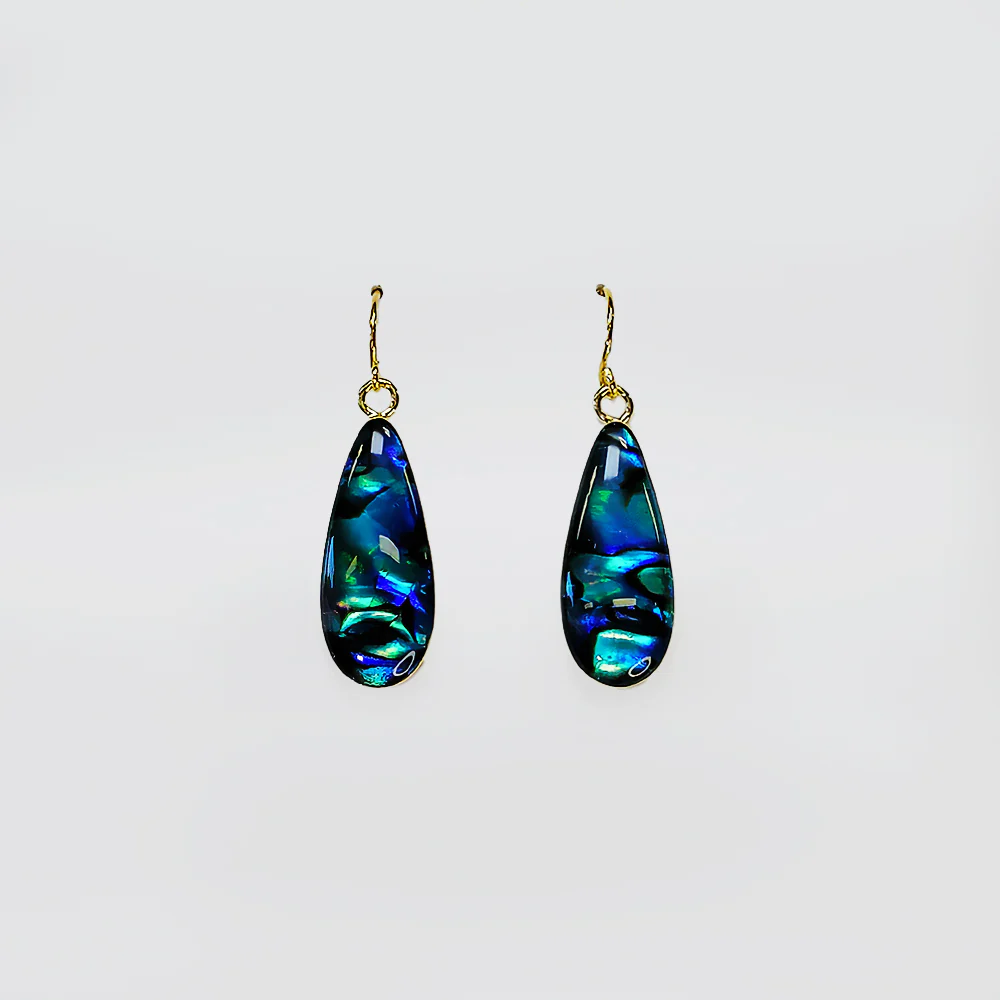 Paua Earrings - Oval - Image 3