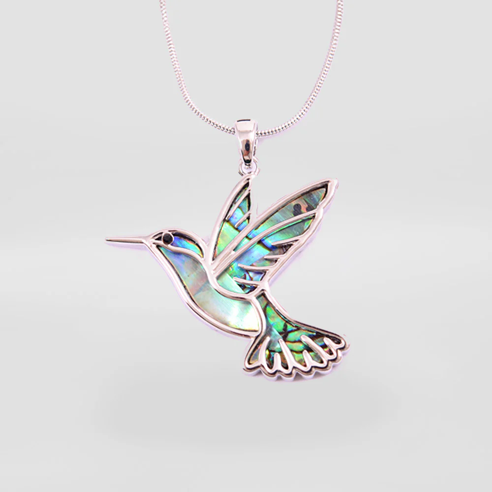 Paua Hummingbird Pendant