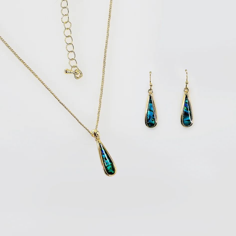 Paua Jewellery Set - 'Tear Drops' - Image 2