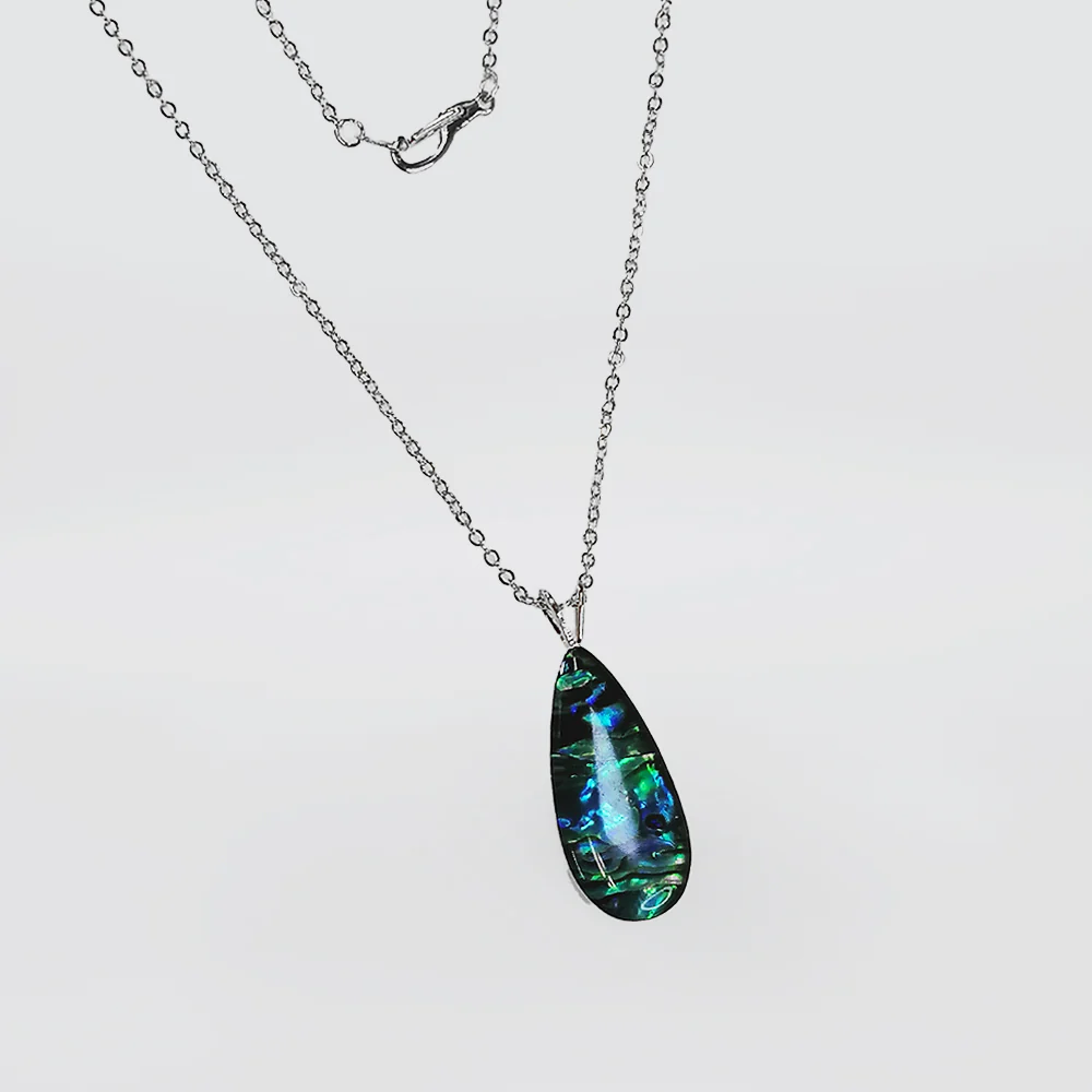 Paua Pendant - Oval