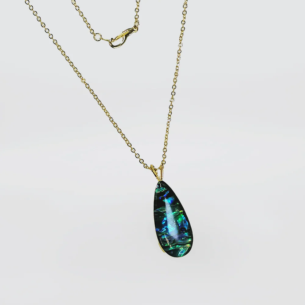Paua Pendant - Oval - Image 3