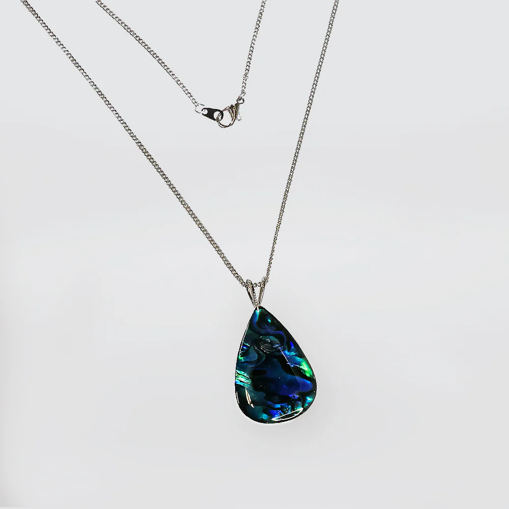 Paua Pendant - Drop