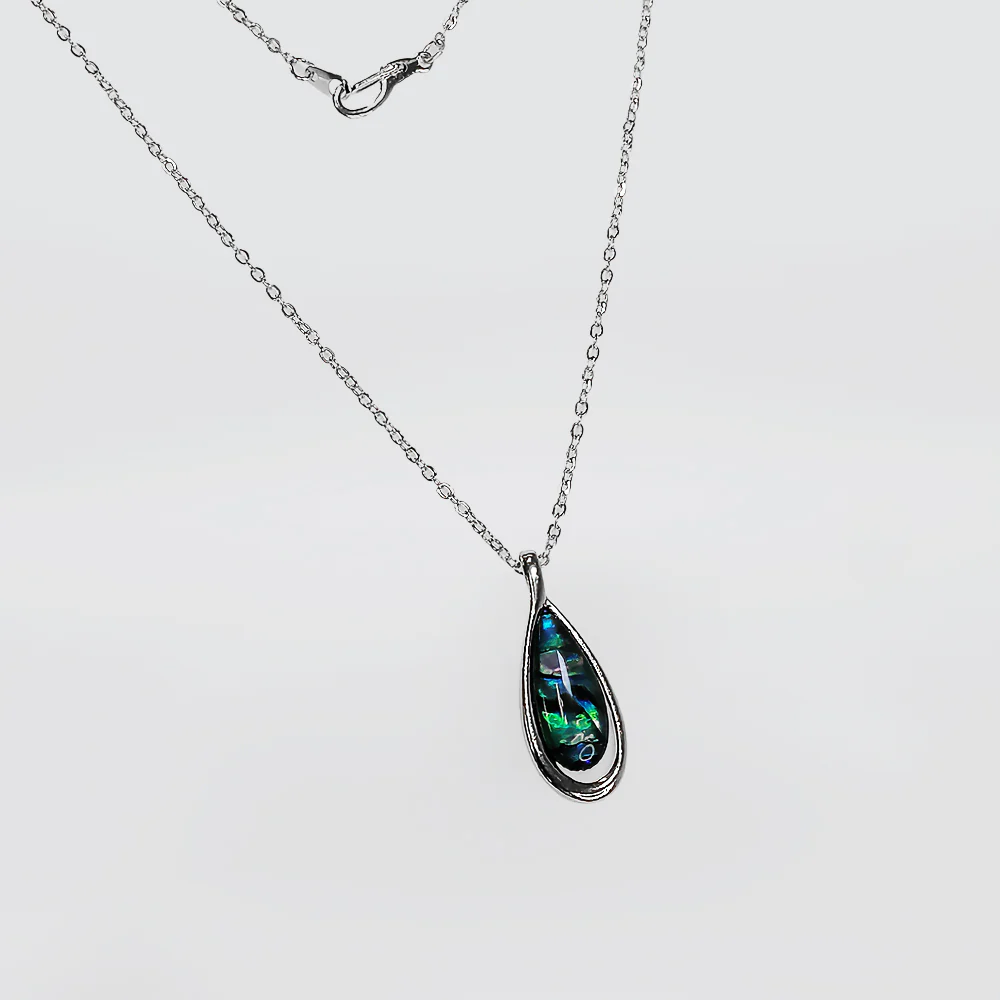 Paua Pendant - 'Rounded'