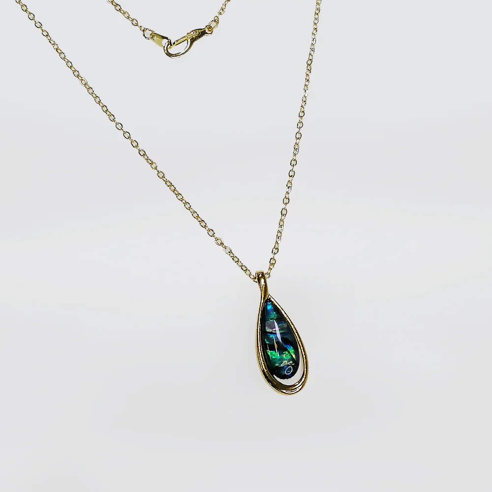 Paua Pendant - 'Rounded' - Image 3