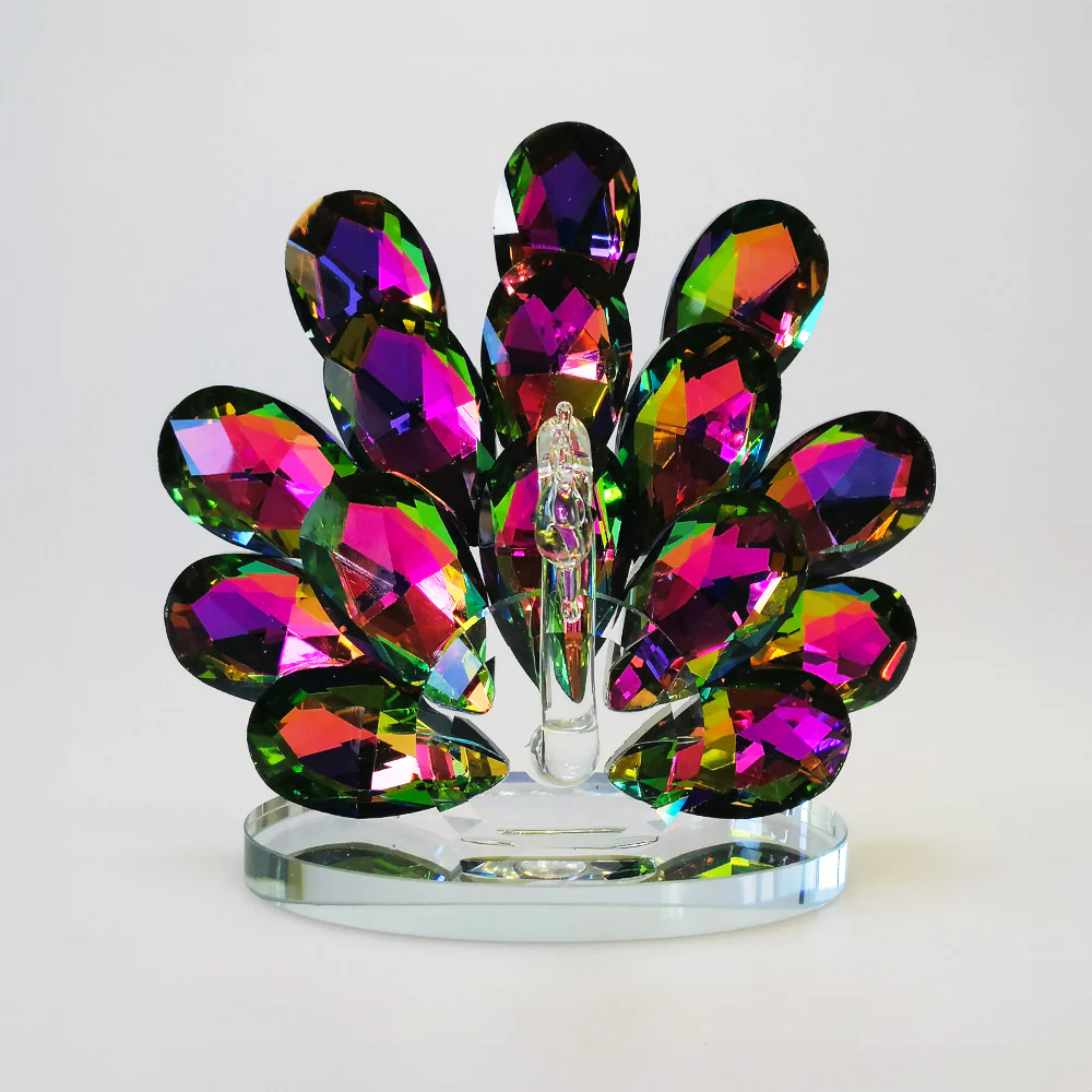Peacock W/ Iridescent Tail - 11.5cm - Image 2
