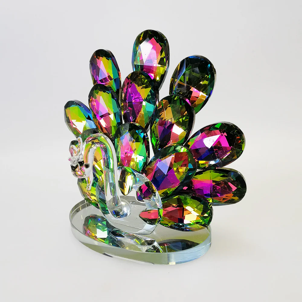 Peacock W/ Iridescent Tail - 11.5cm - Image 3