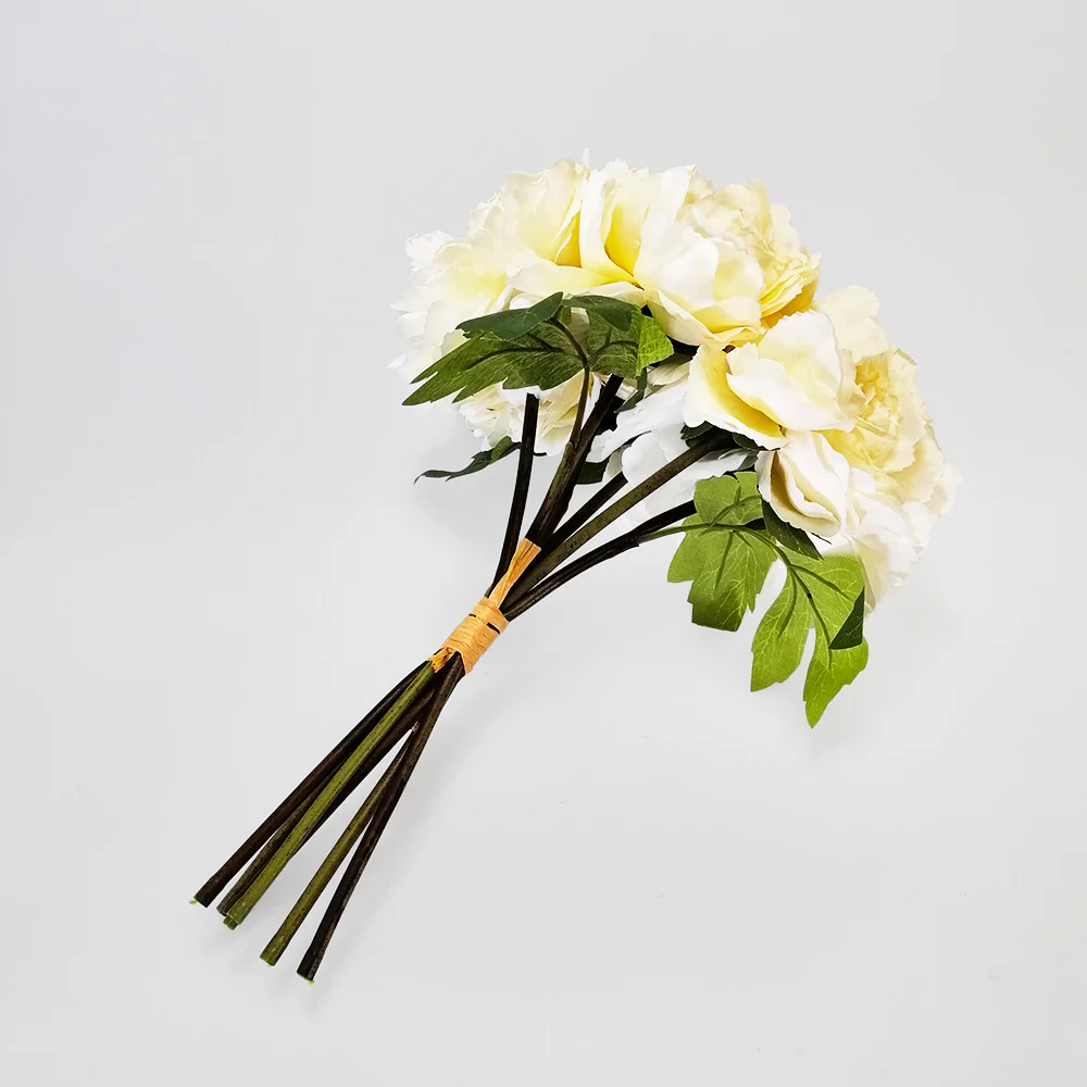 Peony Bunch White - 28cm - Image 2