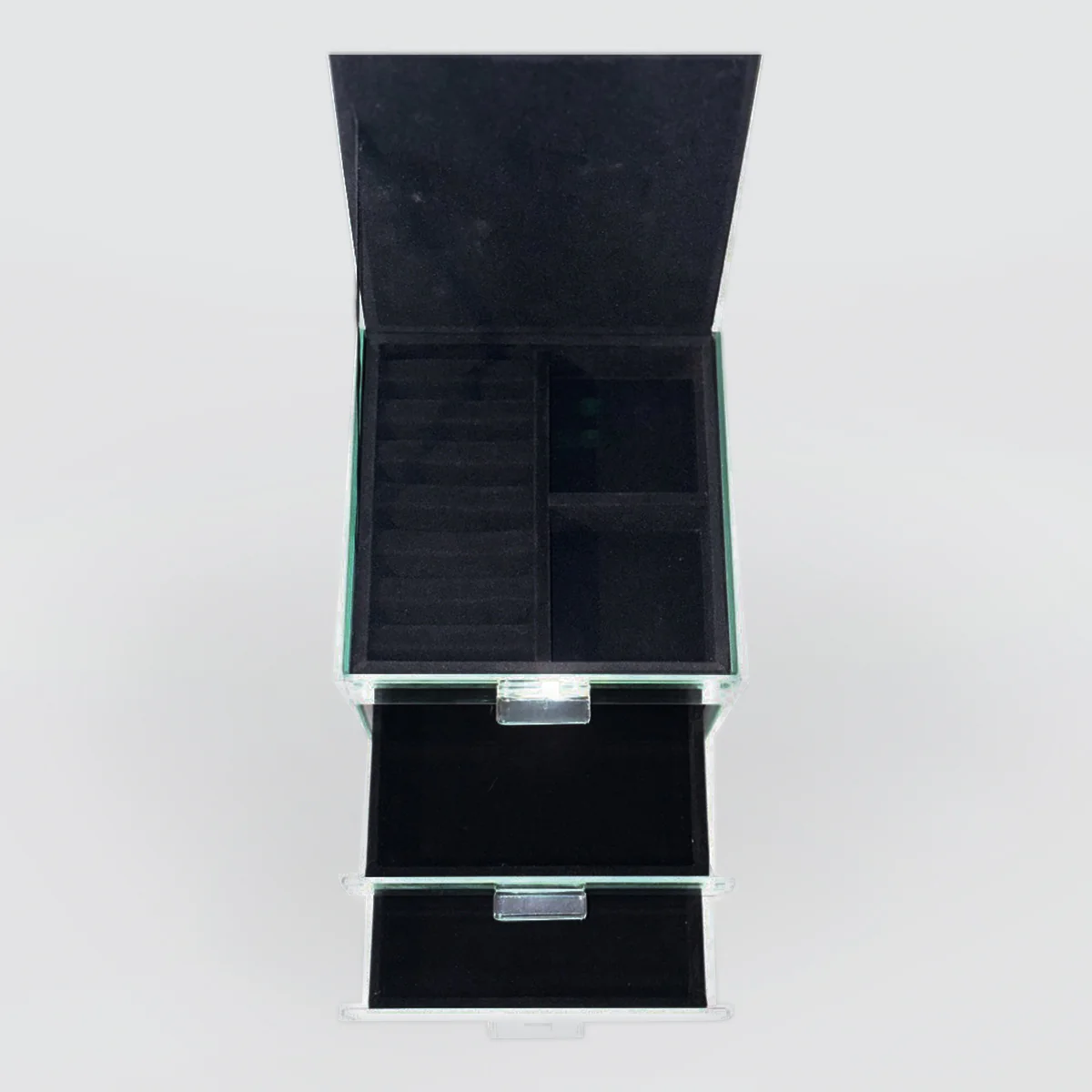 Peony Flower Glass Jewellery Box - Extra Large - Image 2