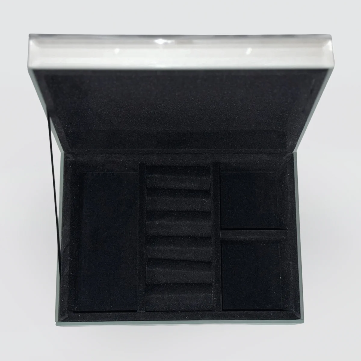 Peony Flower Glass Jewellery Box - Image 3