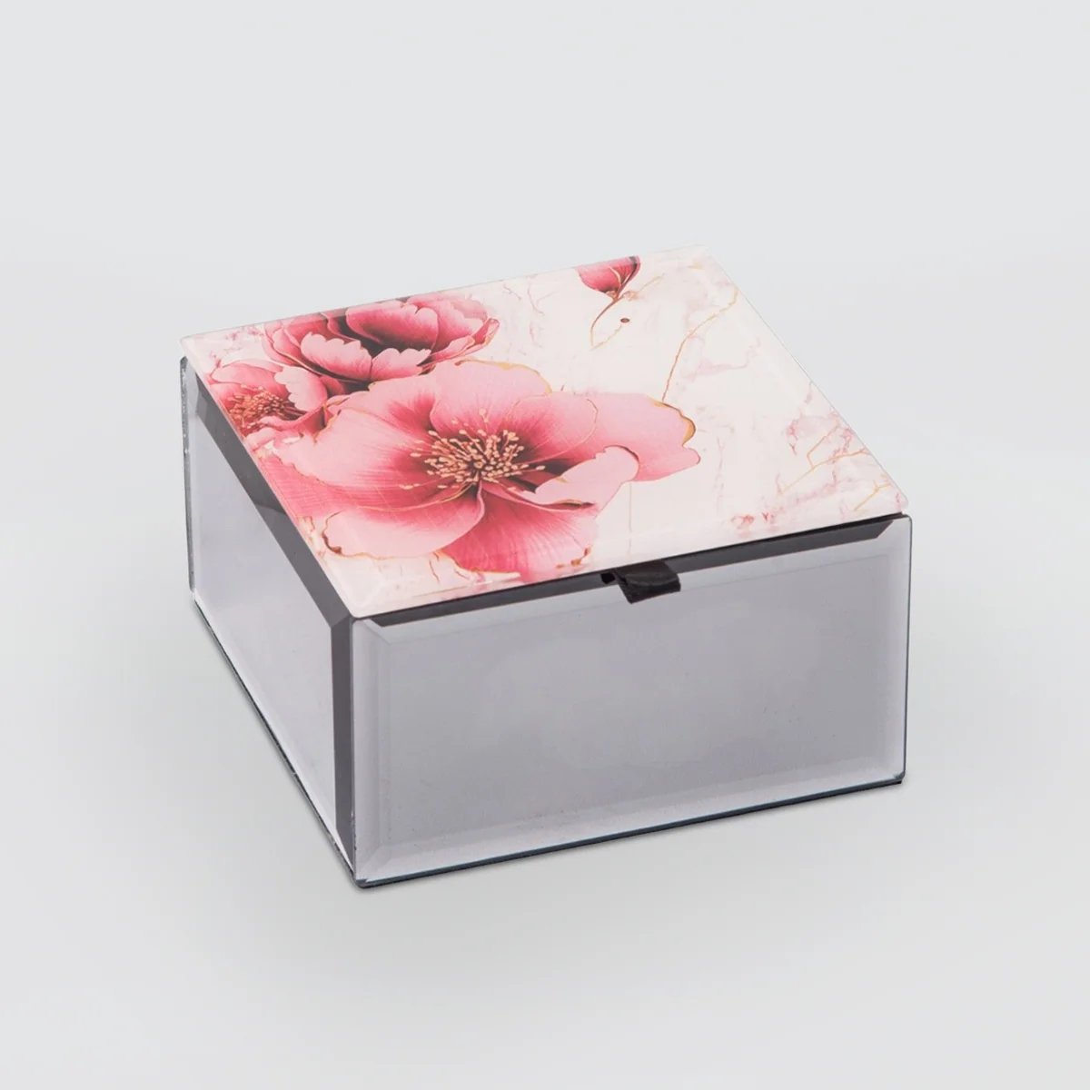 Peony Flower Jewellery Trinket Box