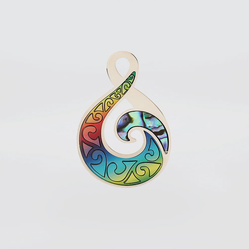 Pikoura Twist Multi-Coloured Paua Magnet