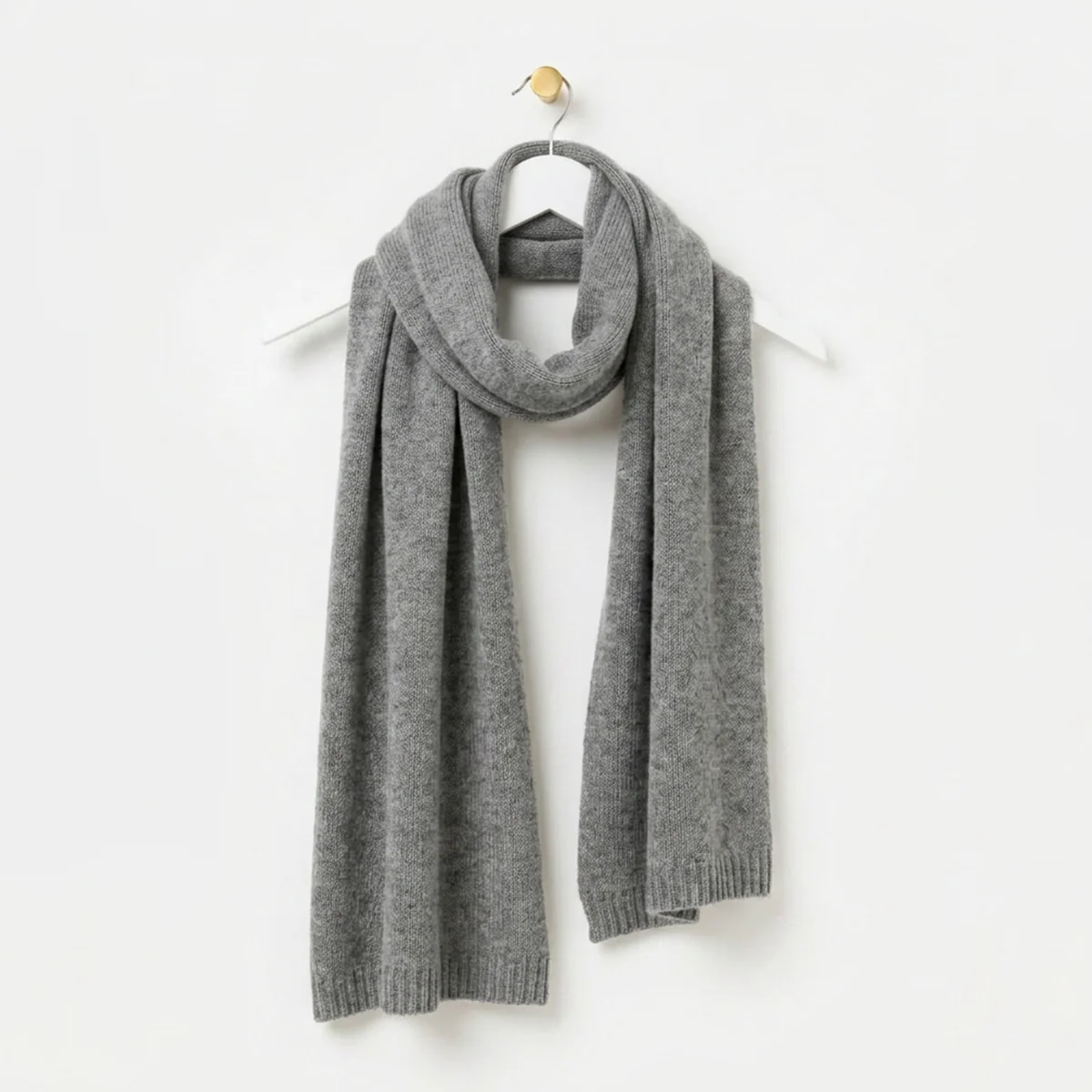 Plain Soft Knitted Winter Scarves - Image 3