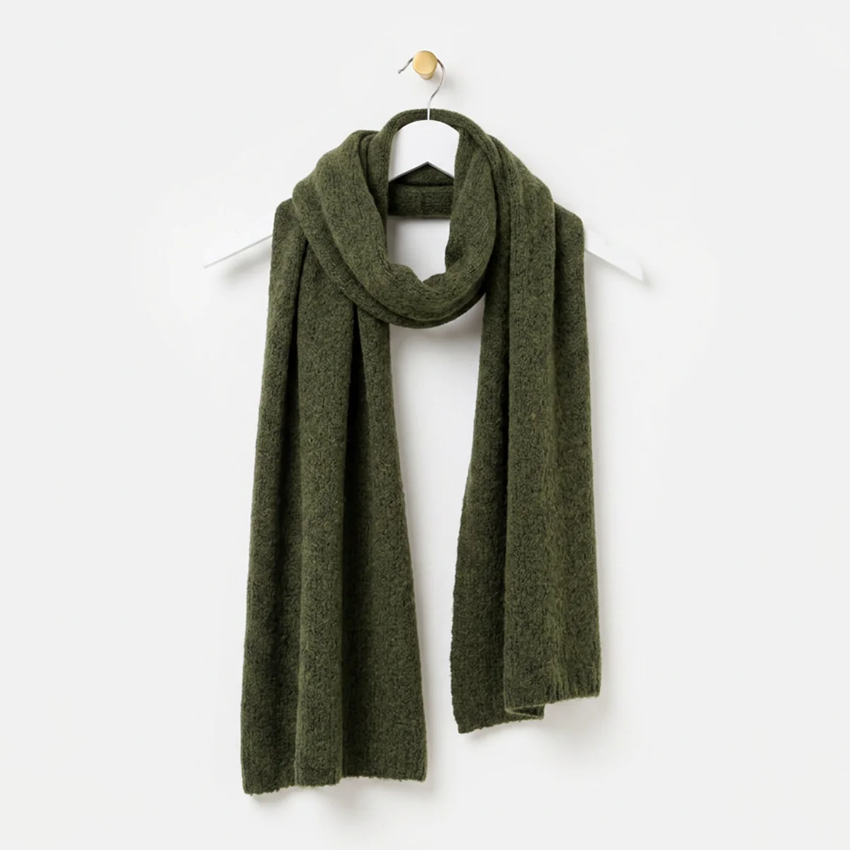 Plain Soft Knitted Winter Scarves - Image 4