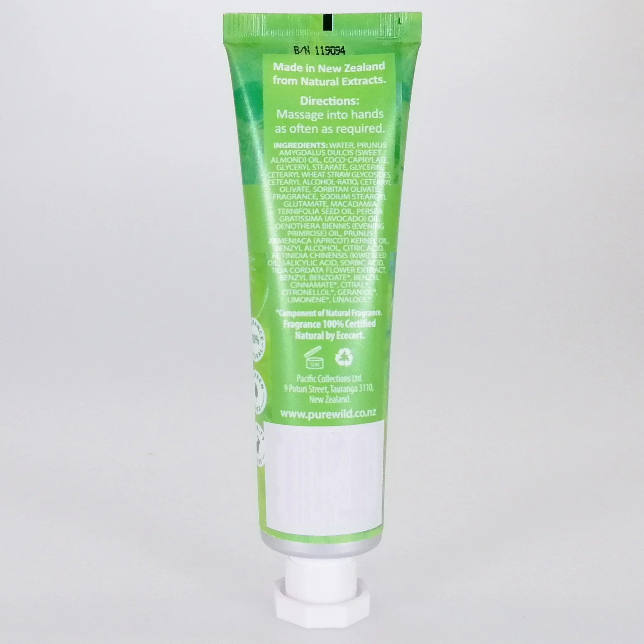 Pure Wild Natural Hand Creme - Kiwifruit & Lime - Image 2