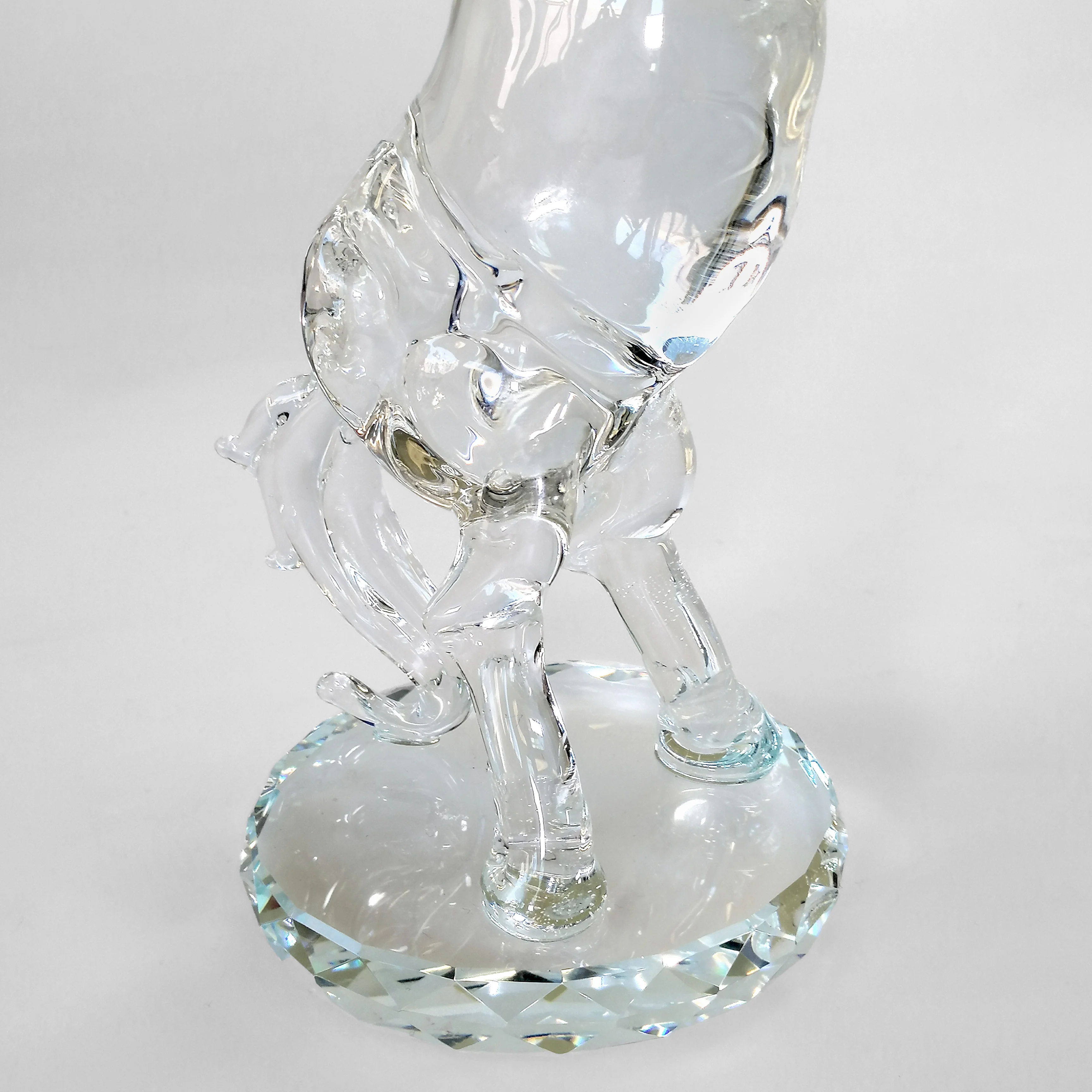 Rearing Horse Glass Sculpture - 23cm - Image 3