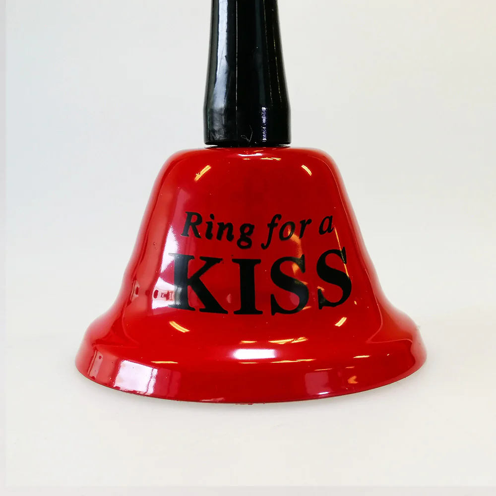 Ring For A Kiss' Bell - Red 7.5x12cm - Image 2