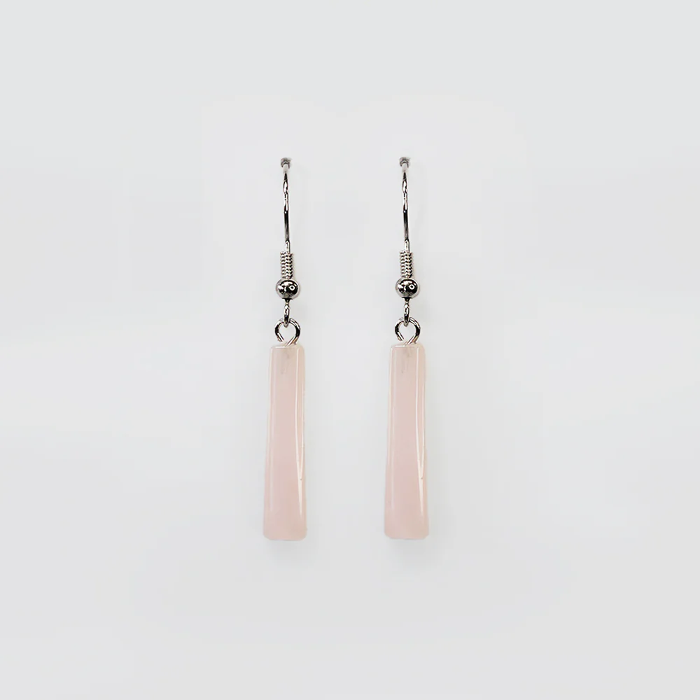 Rose Quartz - Drop Earrings