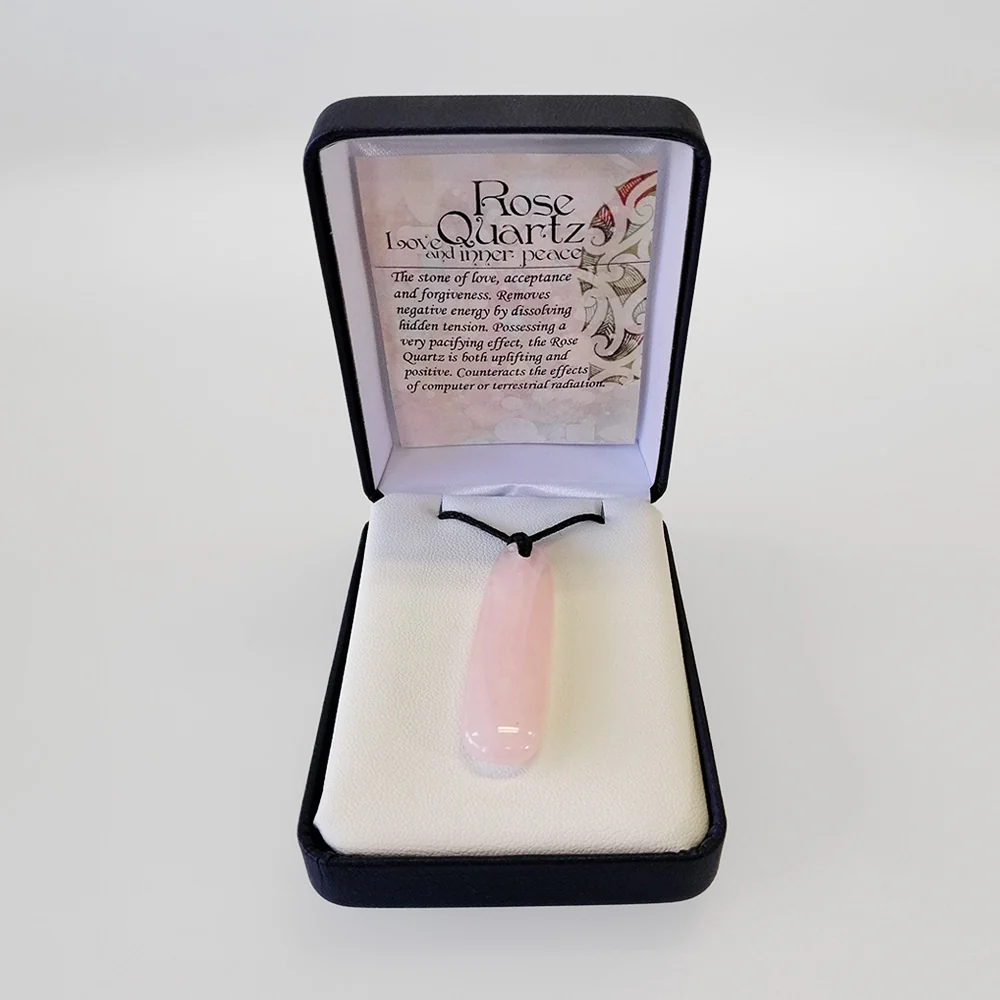 Rose Quartz Necklace - 'Patu' - Image 2