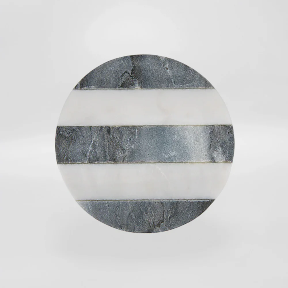 Round Striped Marble Coasters - Image 4