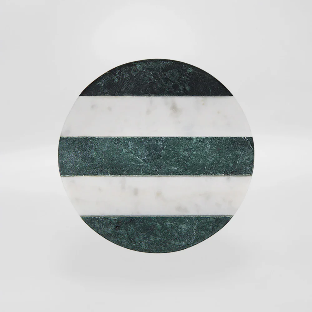 Round Striped Marble Coasters - Image 5
