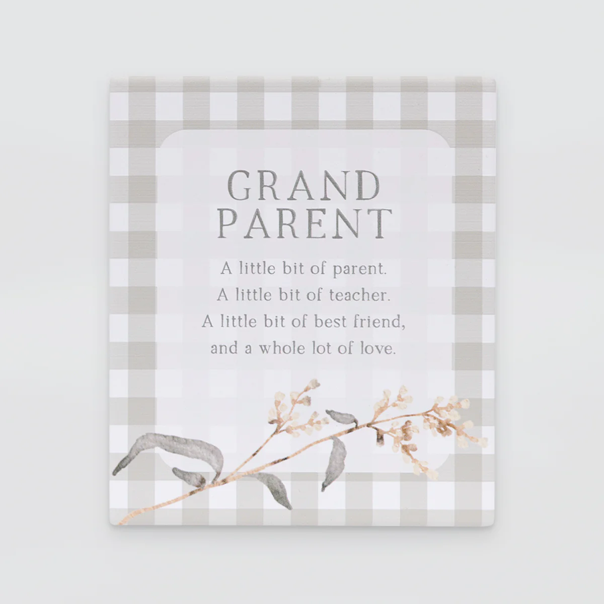 Rustic Meadow - Plaque Verse - Granparents