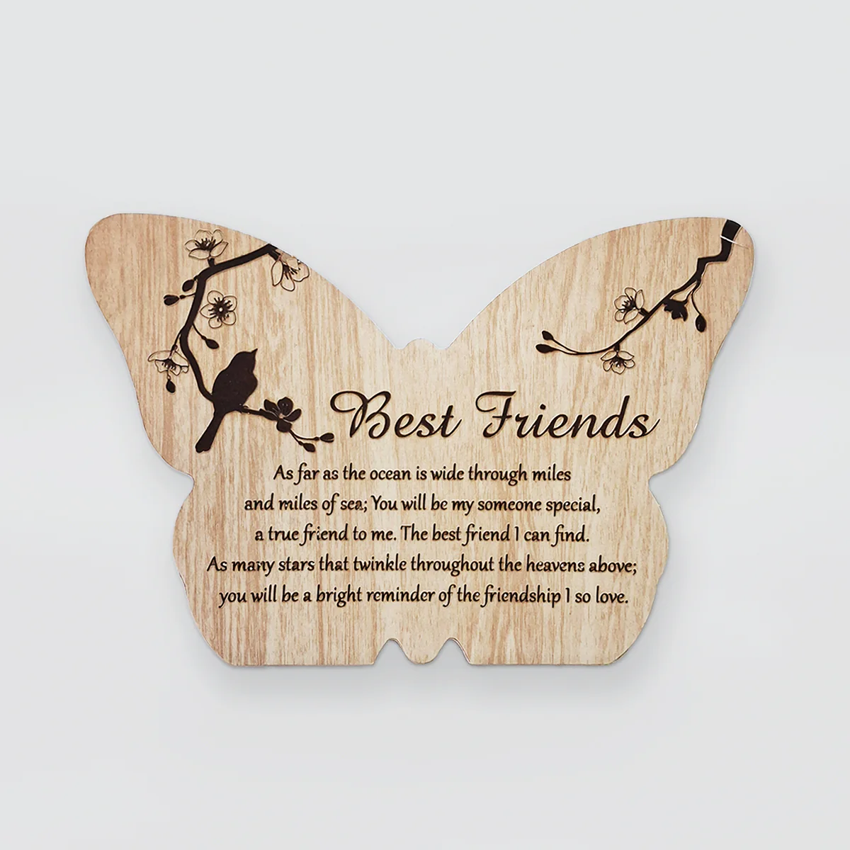 Sentimental Butterfly Plaque - Best Friend