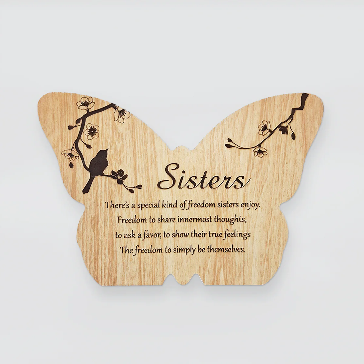 Sentimental Butterfly Plaque - Sisters
