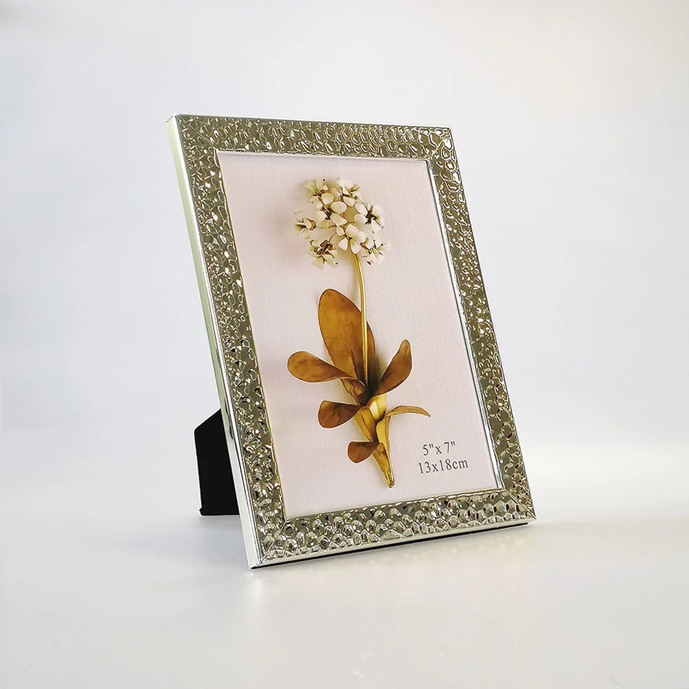 Silver 'Beaten' Picture Frame - 7 x 5