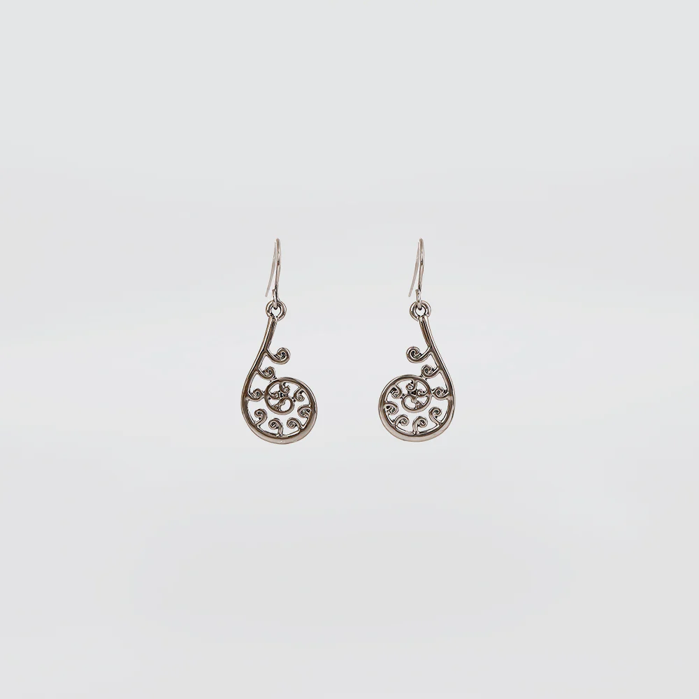 SIlver Fern Earrings