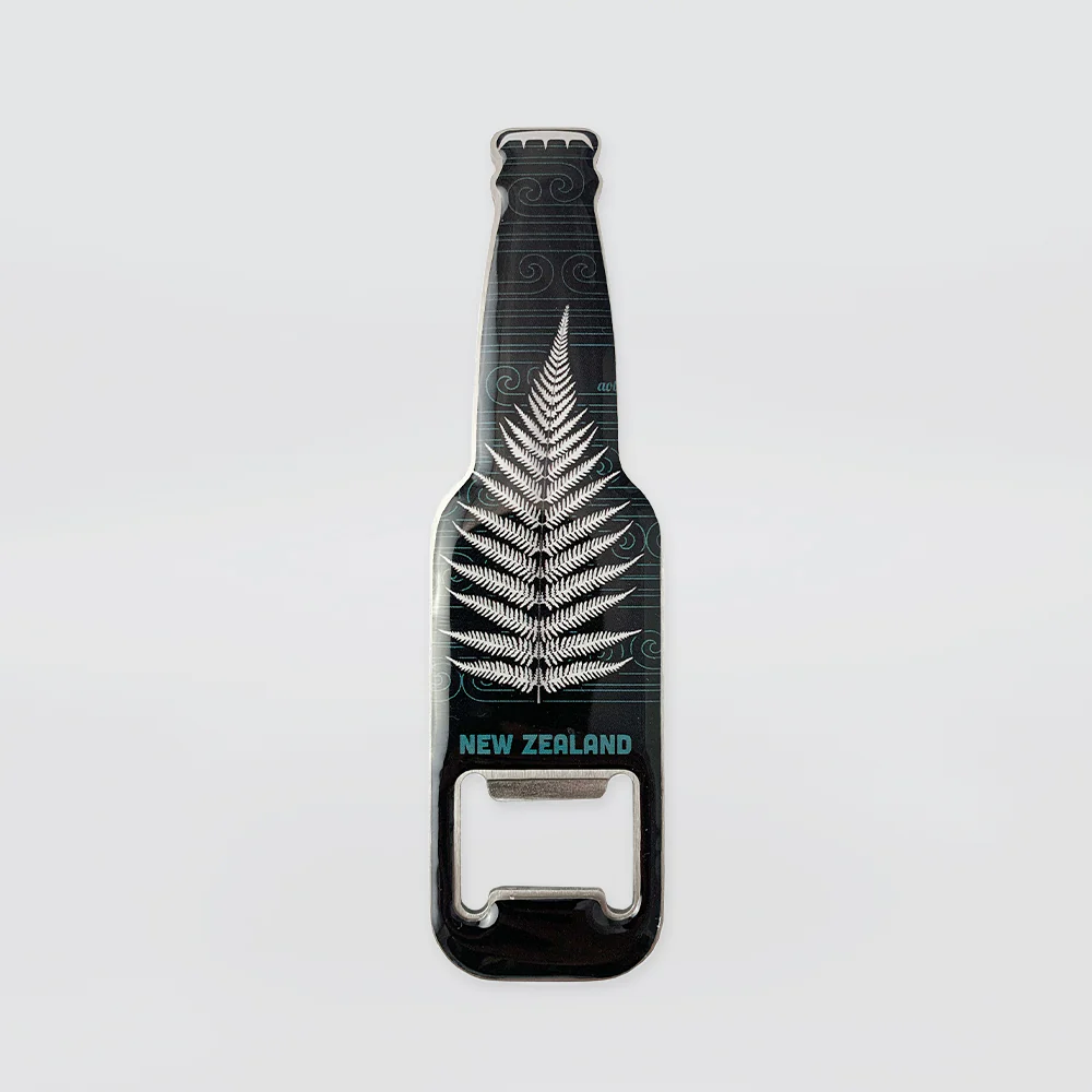 Silver 'Fern Magnetic' Bottle Opener