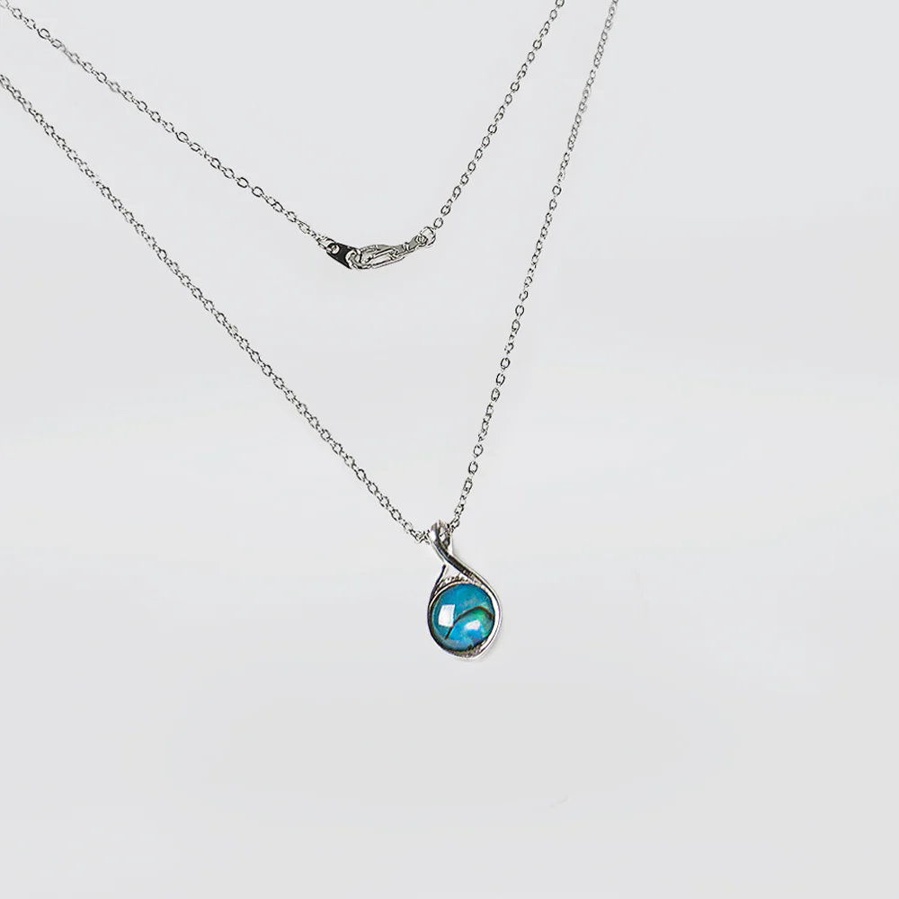 Small Paua Necklace - 'Twist Top'